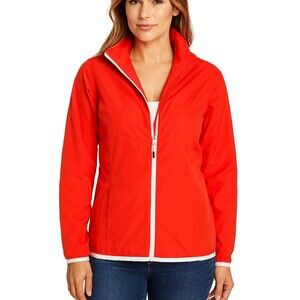 Champion Elite jacket neon orange lightweight windbreaker full zip up SZ S